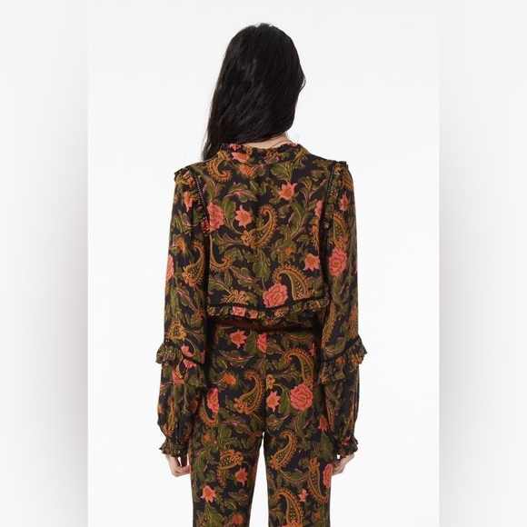 Spell Etienne noir top and pant set both size S - Picture 4 of 14